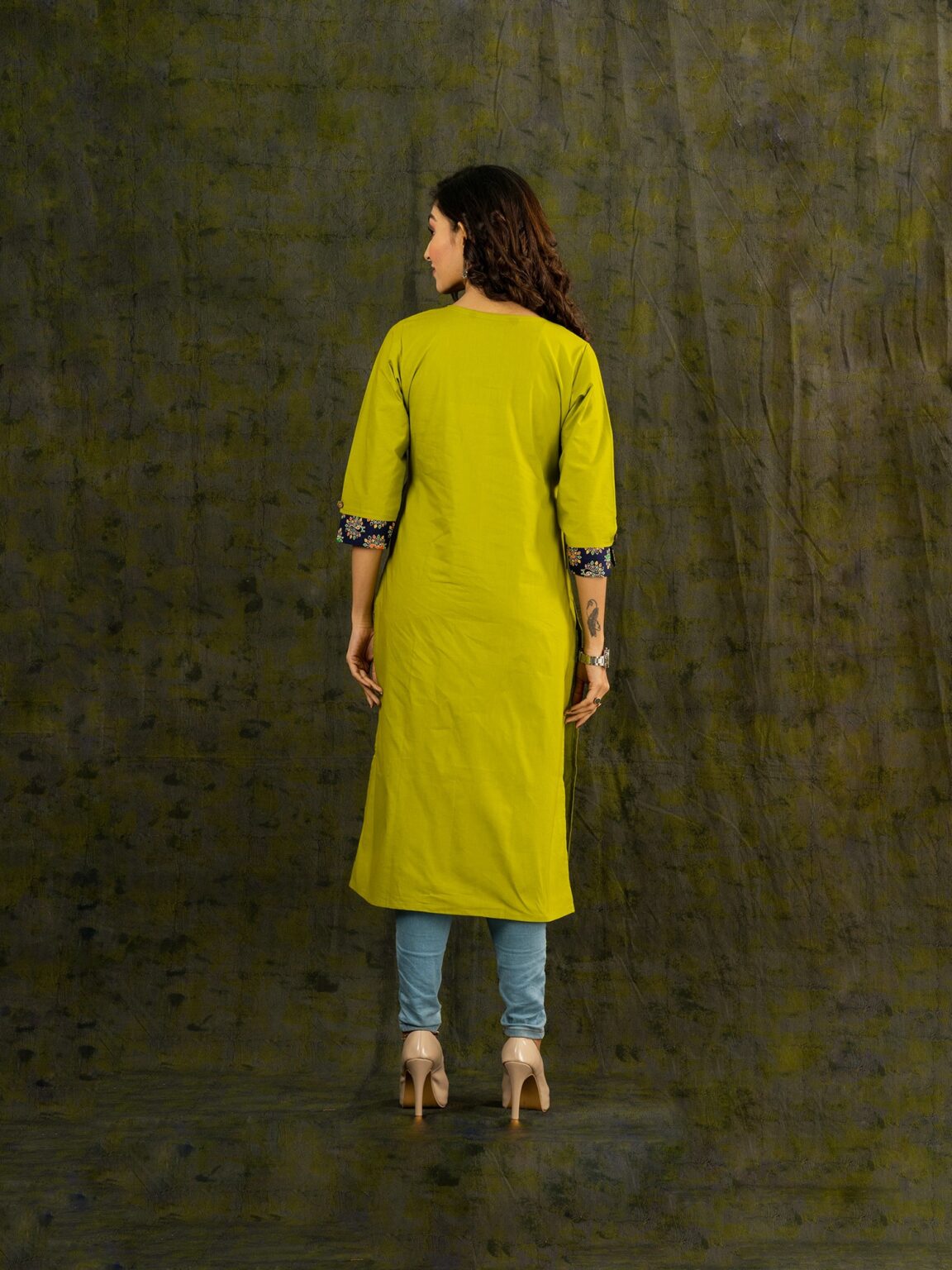 Box Patch Pure Cotton Kurti - Image 4