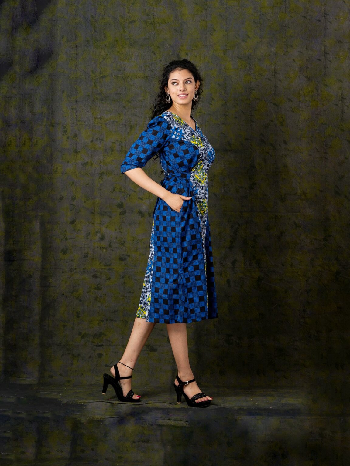 Srivudya Cotton Indo-Western Dress - Image 3