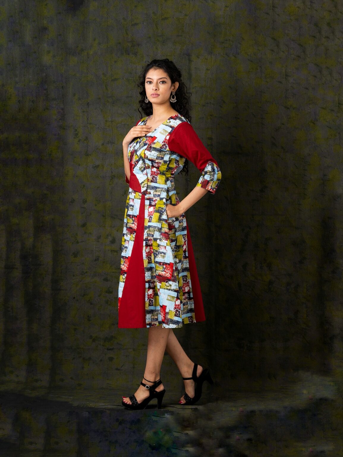 Komal Indo-Western Pure Cotton Dress - Image 4