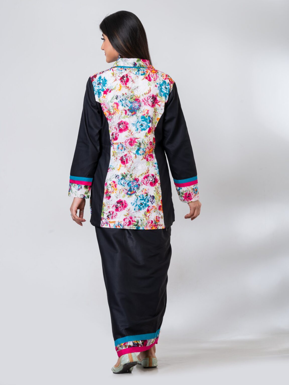 Jacard Jacket Dhoti 2 pc. Fusion Dress - Image 5