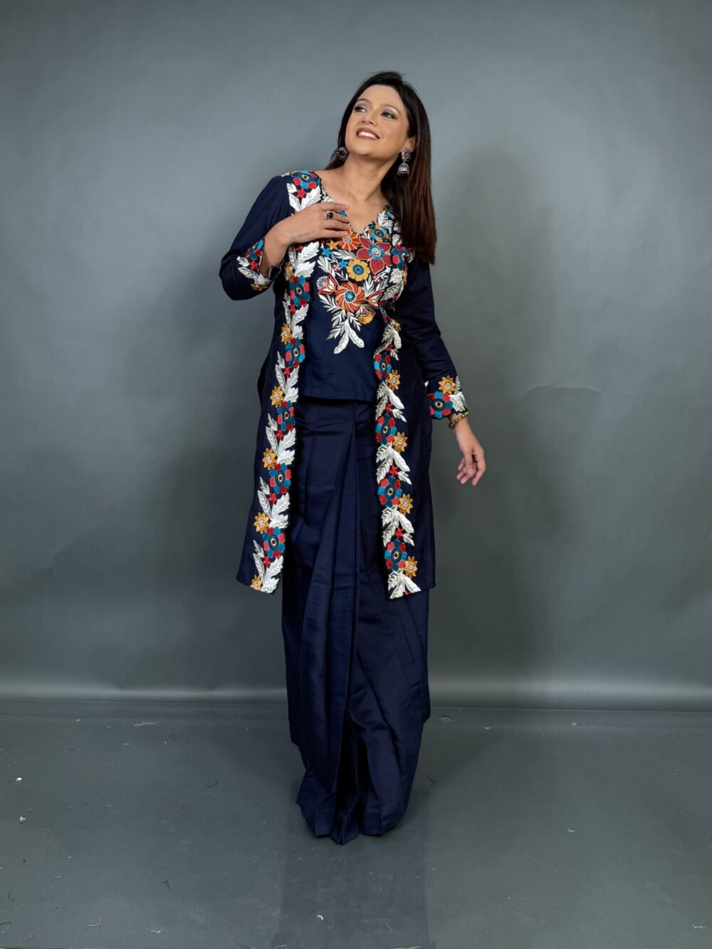 Midnight Bloom Embroidered Fusion Set - Image 2