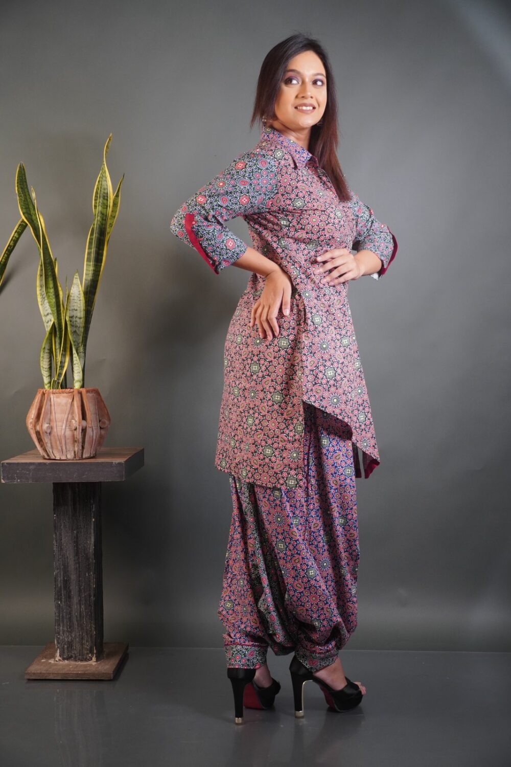 Ajrak Charm Boho Cotton Co-ord Set for Women - Image 2
