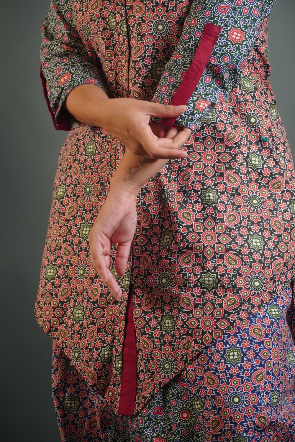 Ajrak Charm Boho Cotton Co-ord Set for Women - Image 6