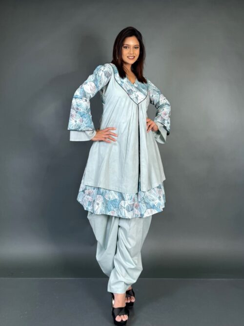 ElegantEdge Mint Green Plus Co-ord set