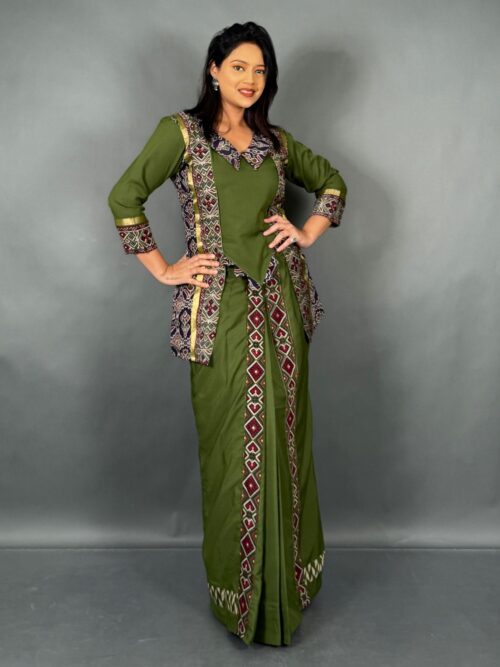 Mahendi Glow Fusion Set with Multicolor Border