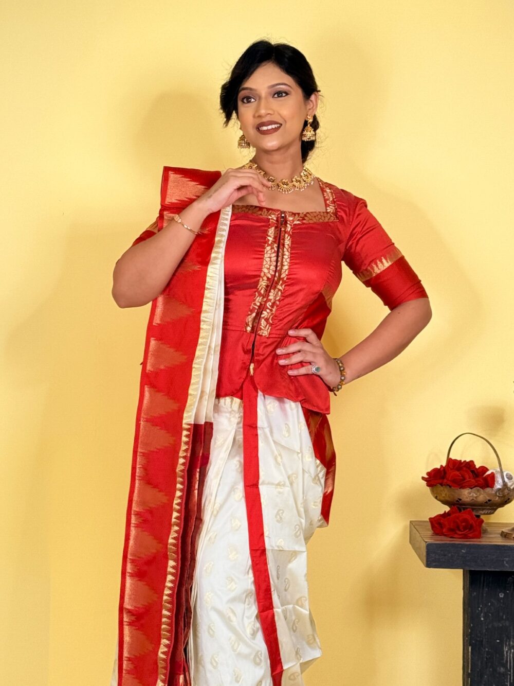 Shubho Saaj Ready-to-Wear Saree(Plus Size Fit) - Image 5