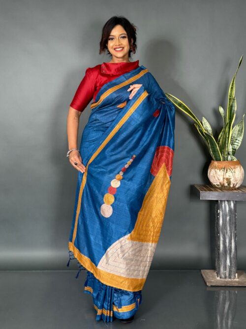 Must-Have Ready-to-Wear Royal Blue  Saree