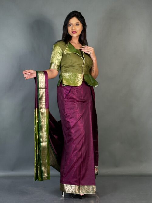 Graceful Glam Plus-Size Embroidered Party Set