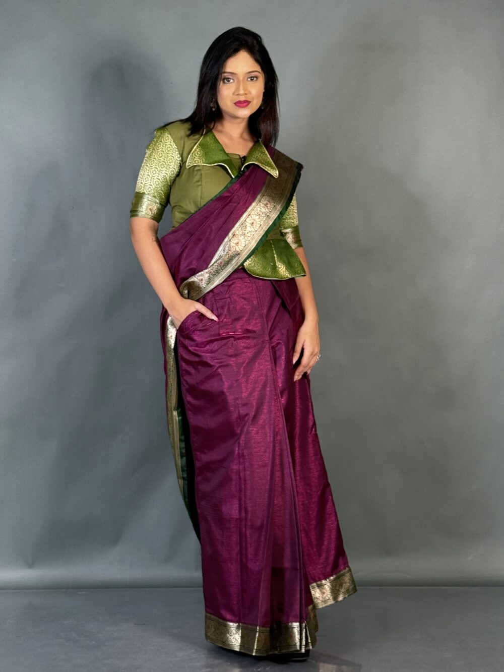 Graceful Glam Plus-Size Embroidered Party Set - Image 4