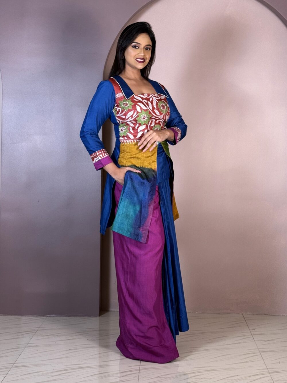 Gachi by Gachi Multicolor Kantha Stitch Fusion set - Image 2