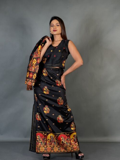 Royal Grace Plus Size Semi Katan Baluchori Set